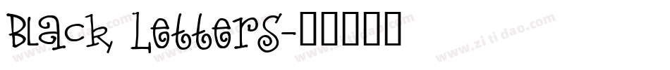 Black Letters字体转换